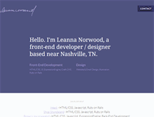 Tablet Screenshot of leannanorwood.com